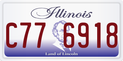 IL license plate C776918