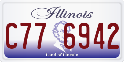 IL license plate C776942