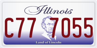 IL license plate C777055