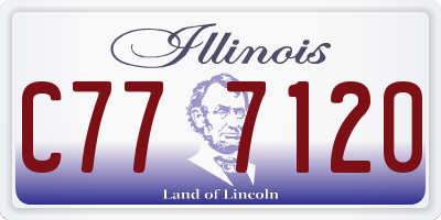 IL license plate C777120