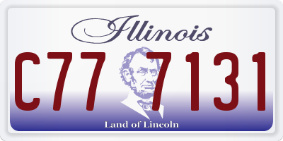 IL license plate C777131