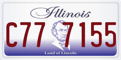 IL license plate C777155