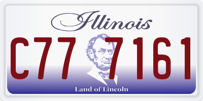 IL license plate C777161