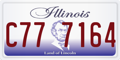 IL license plate C777164