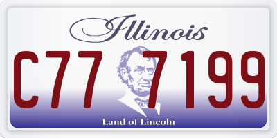 IL license plate C777199