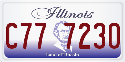IL license plate C777230