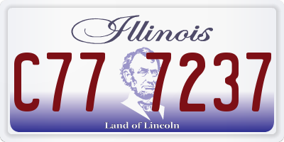 IL license plate C777237