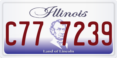 IL license plate C777239