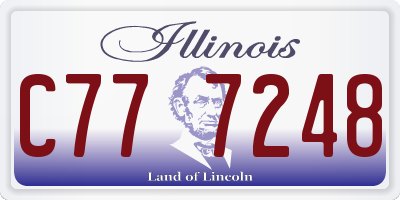 IL license plate C777248