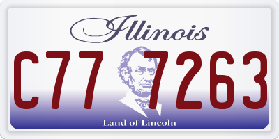IL license plate C777263