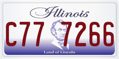 IL license plate C777266
