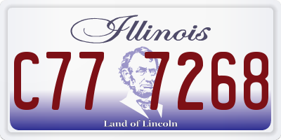 IL license plate C777268