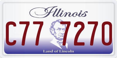 IL license plate C777270