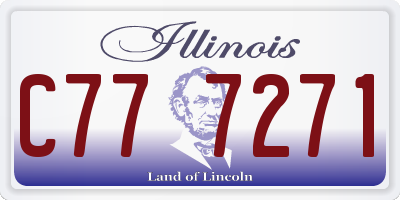 IL license plate C777271