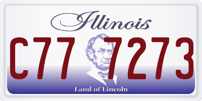 IL license plate C777273