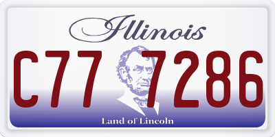 IL license plate C777286