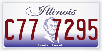 IL license plate C777295