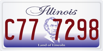 IL license plate C777298