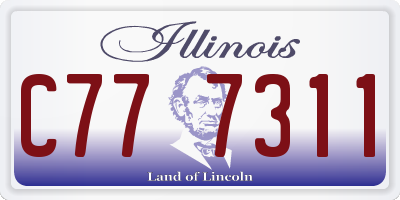 IL license plate C777311