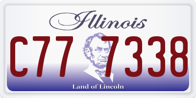 IL license plate C777338