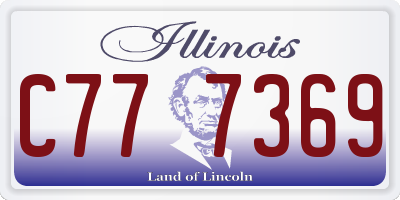 IL license plate C777369
