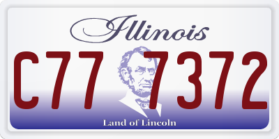 IL license plate C777372
