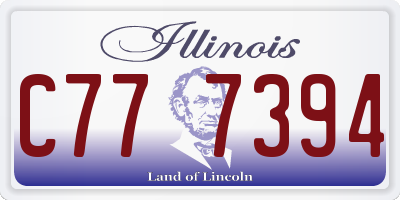 IL license plate C777394