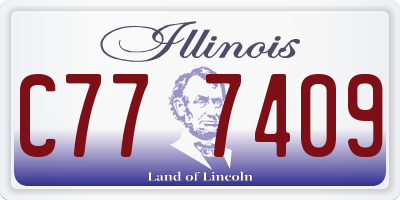 IL license plate C777409