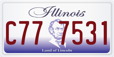 IL license plate C777531
