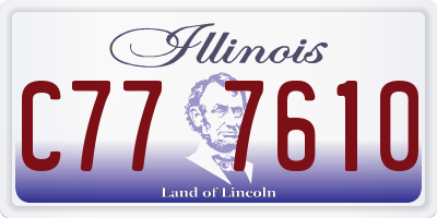 IL license plate C777610
