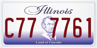 IL license plate C777761