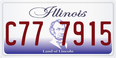 IL license plate C777915