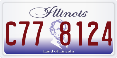 IL license plate C778124