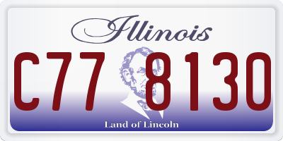 IL license plate C778130
