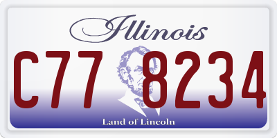 IL license plate C778234