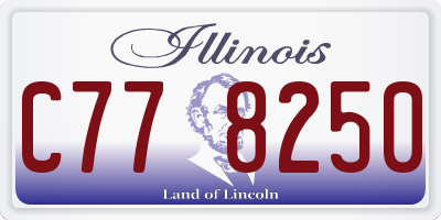 IL license plate C778250