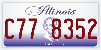 IL license plate C778352