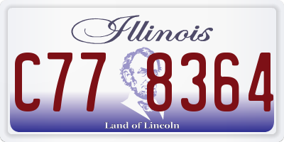 IL license plate C778364