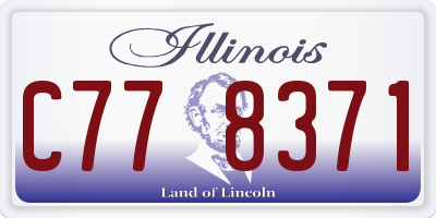 IL license plate C778371