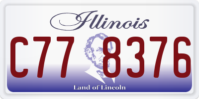 IL license plate C778376