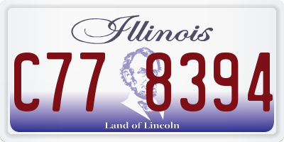 IL license plate C778394