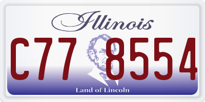 IL license plate C778554