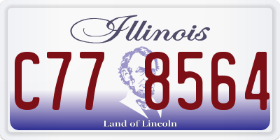 IL license plate C778564
