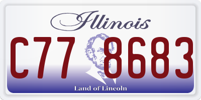 IL license plate C778683