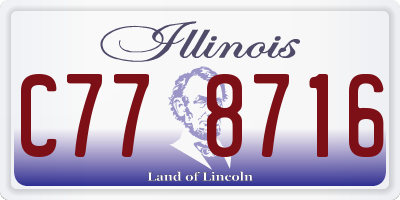 IL license plate C778716