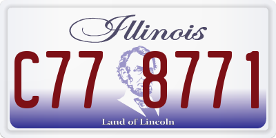 IL license plate C778771