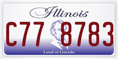IL license plate C778783