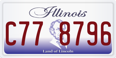 IL license plate C778796