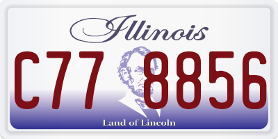 IL license plate C778856