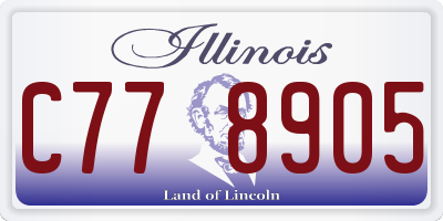 IL license plate C778905